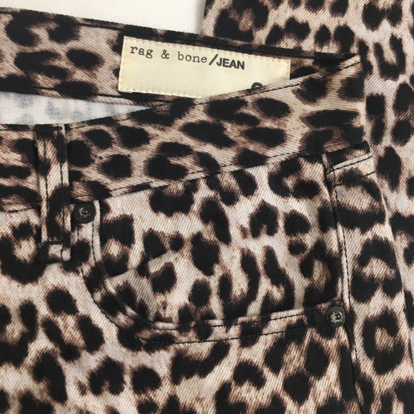 NWOT Rag & Bone Snow Leopard Boyfriend Jeans Size 28 - Picture 4 of 14